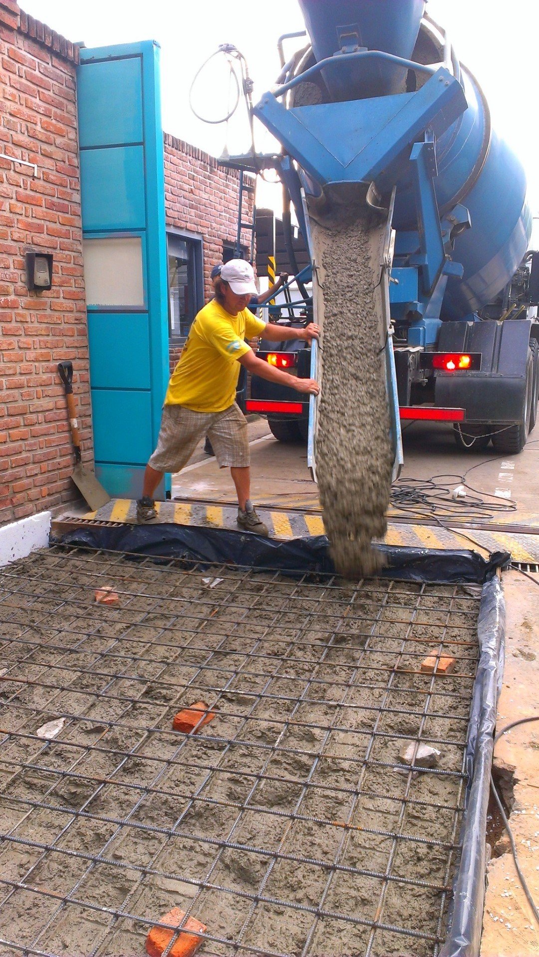 Rampa de H°A° Reforzada para paso de camiones — obra