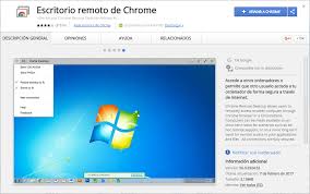 Conexión a Escritorio Remoto Chrome Remote Desktop